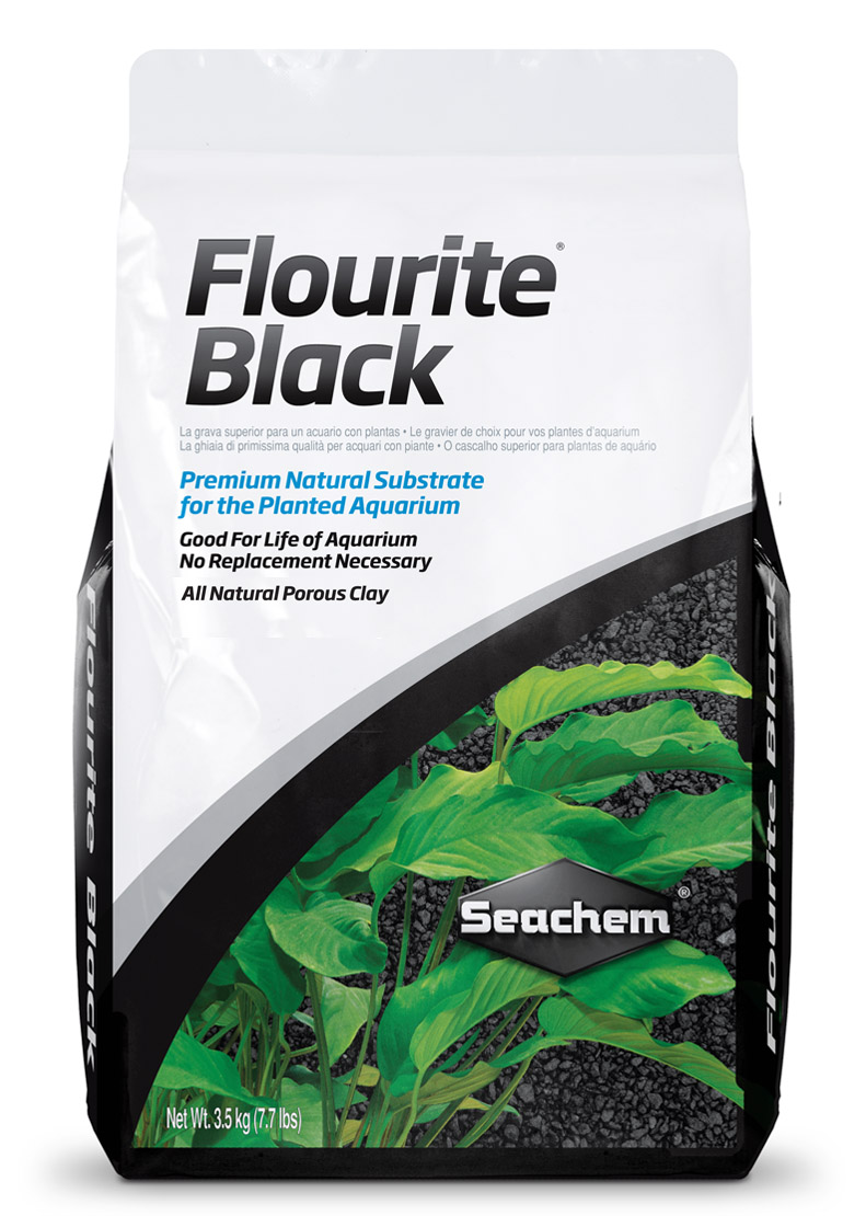 Flourite Black, 7 KG – Sustrato Para Acuarios Plantados Granulometria Fina Color Negro X